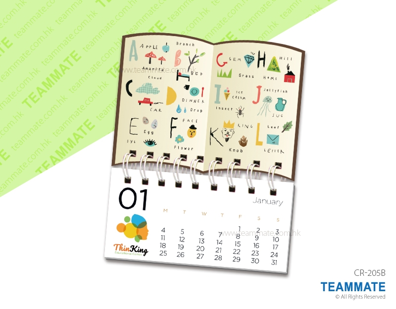 書形迷你掛曆  Book Shape Mini Calendar 