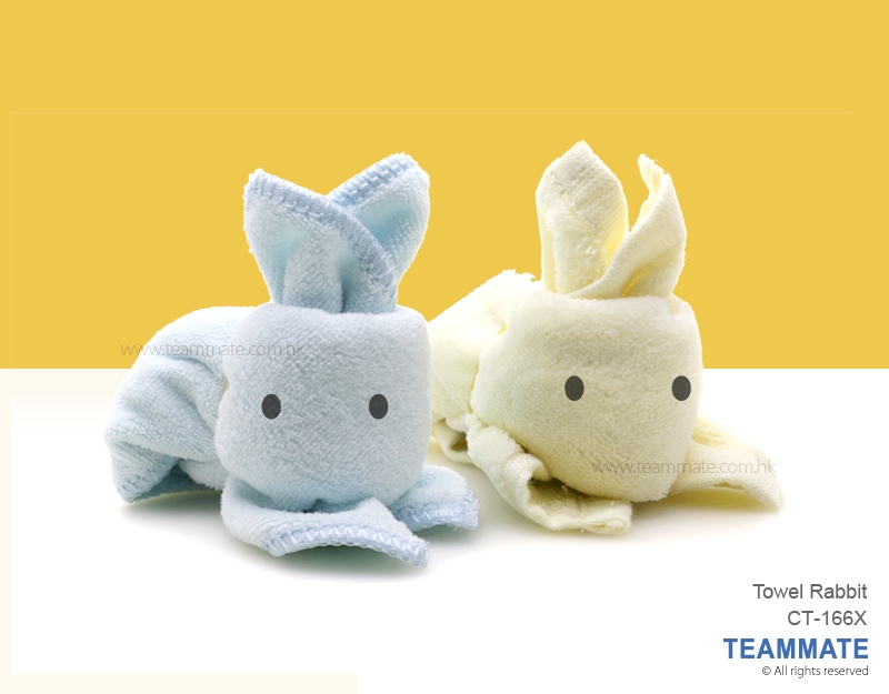 兔仔造型超細絨面方巾 Towel Rabbit