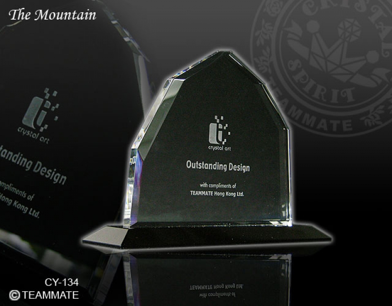 水晶獎座  Crystal Trophy (Mountain)