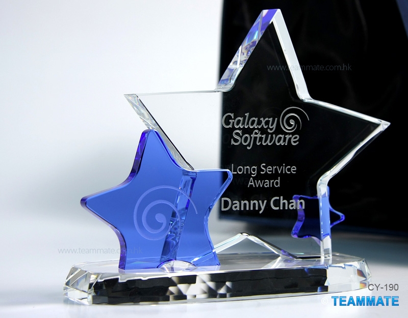 水晶獎座 Crystal Trophy (Twin Stars)