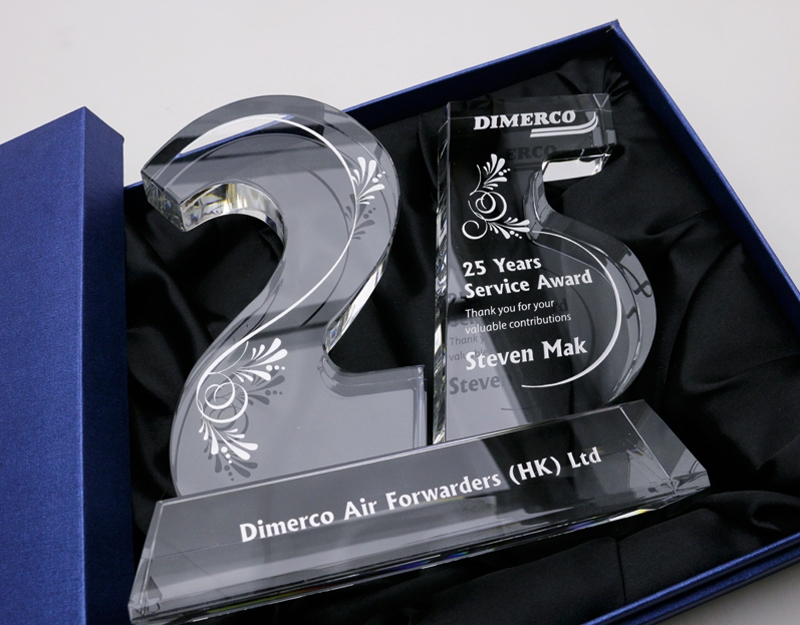 25周年紀念水晶座 25th Anni. Crystal Trophy (Dimerco)