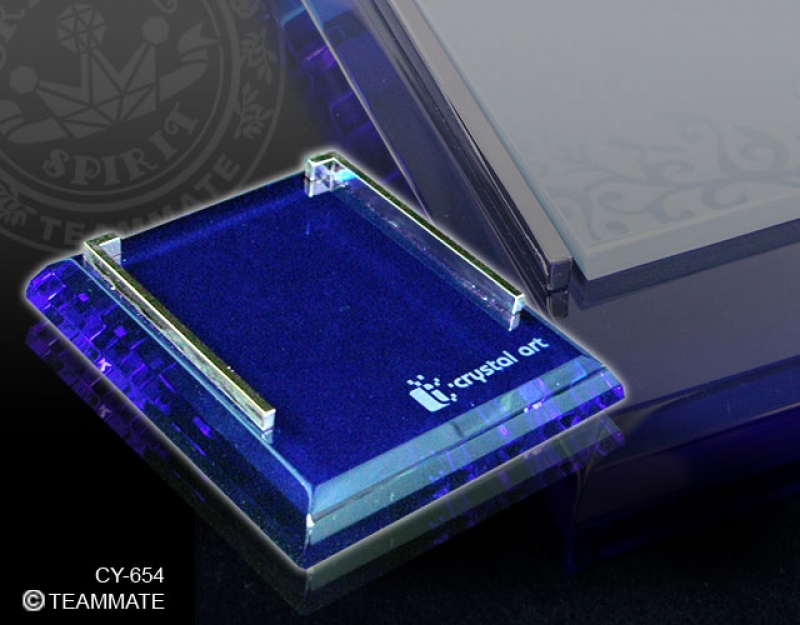 藍水晶便條座 Blue Crystal Memo Holder