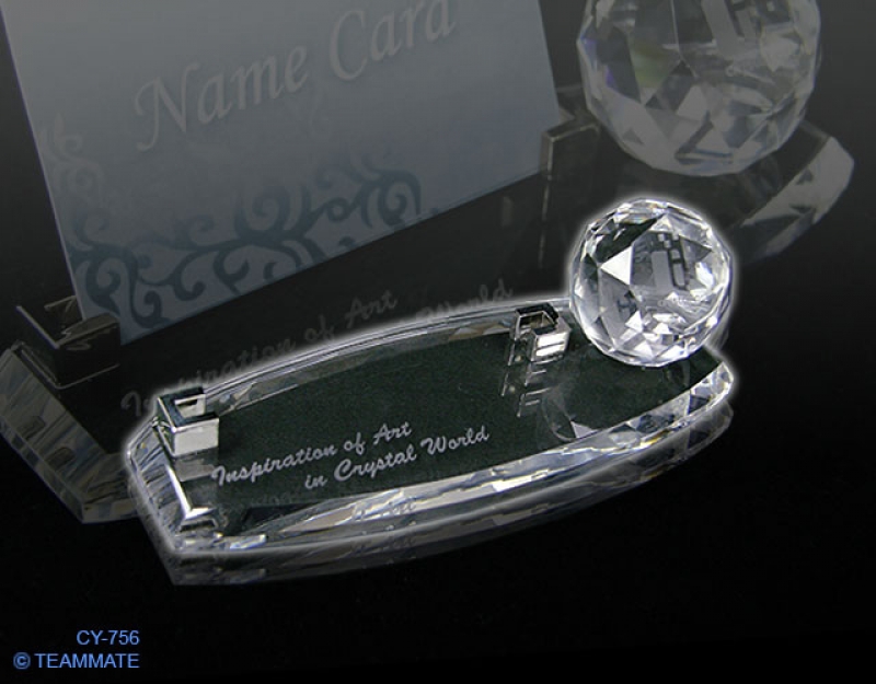 水晶咭片座 Crystal Name Card Holder with Ball 