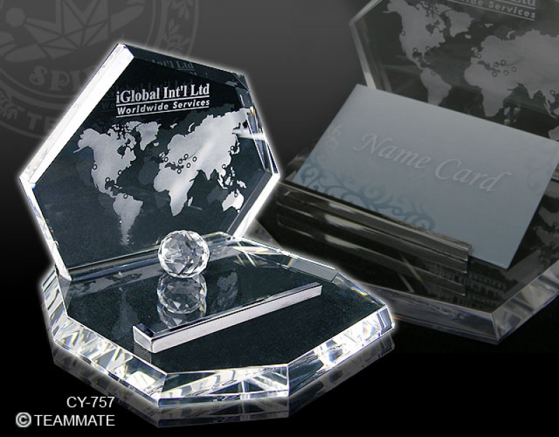 水晶咭片座 Crystal Name Card Holder 