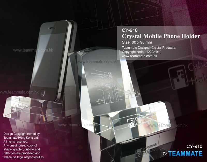 水晶電話座 Crystal Mobile Phone Holder