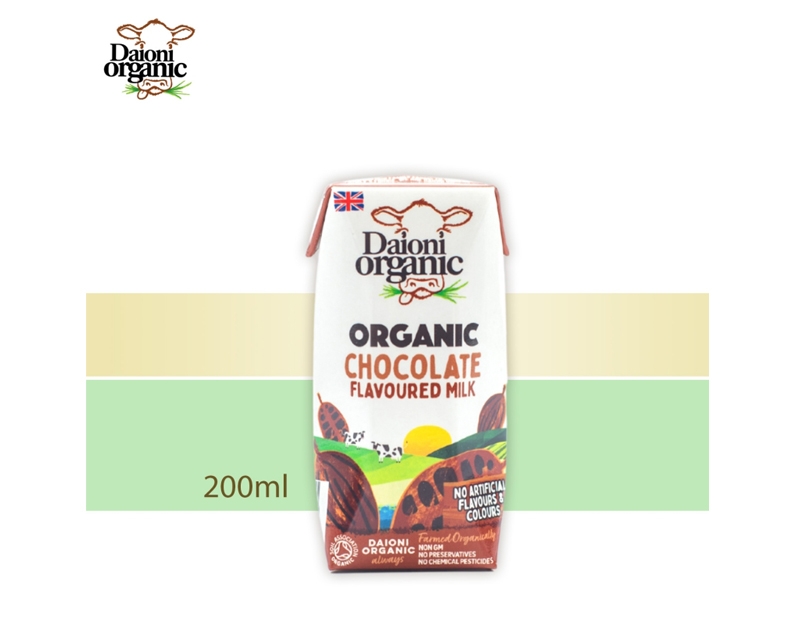 有機半脫脂朱古力奶 Daioni Organic Chocolate Semi-Skimmed Milk, UHT