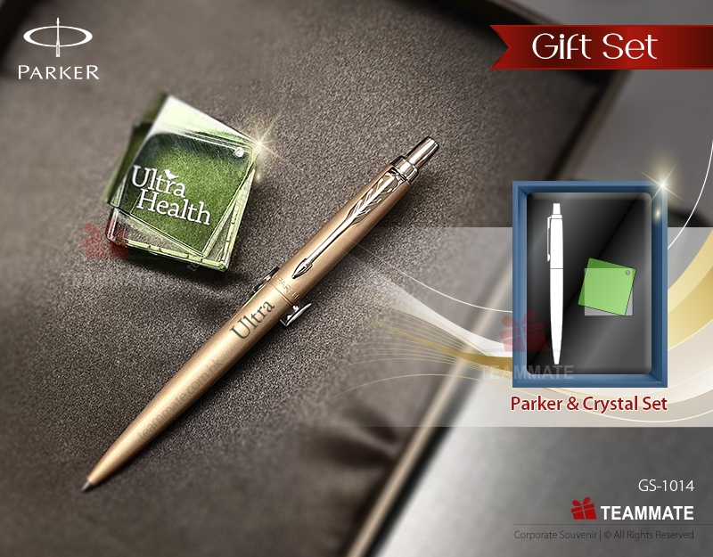 套裝禮品(派克筆+水晶裝飾品)  Gift Set (Parker Pen + Crystal Ornament) 