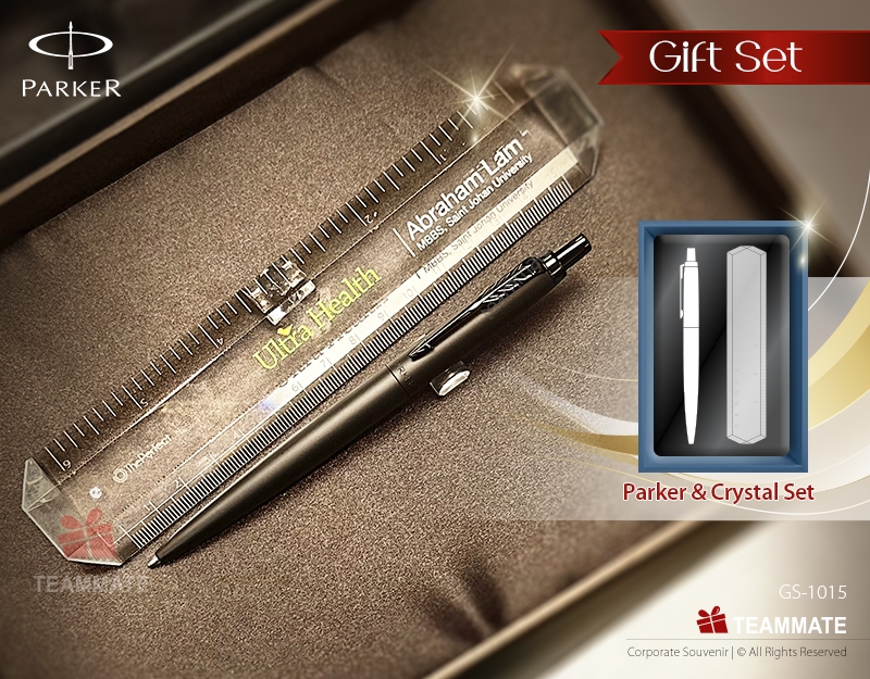 套裝禮品(派克筆+水晶間尺)  Gift Set (Parker Pen + Crystal Ruler) 