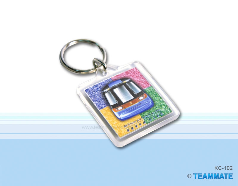 膠匙扣  Plastic Keyring (Insert Paper Printing)