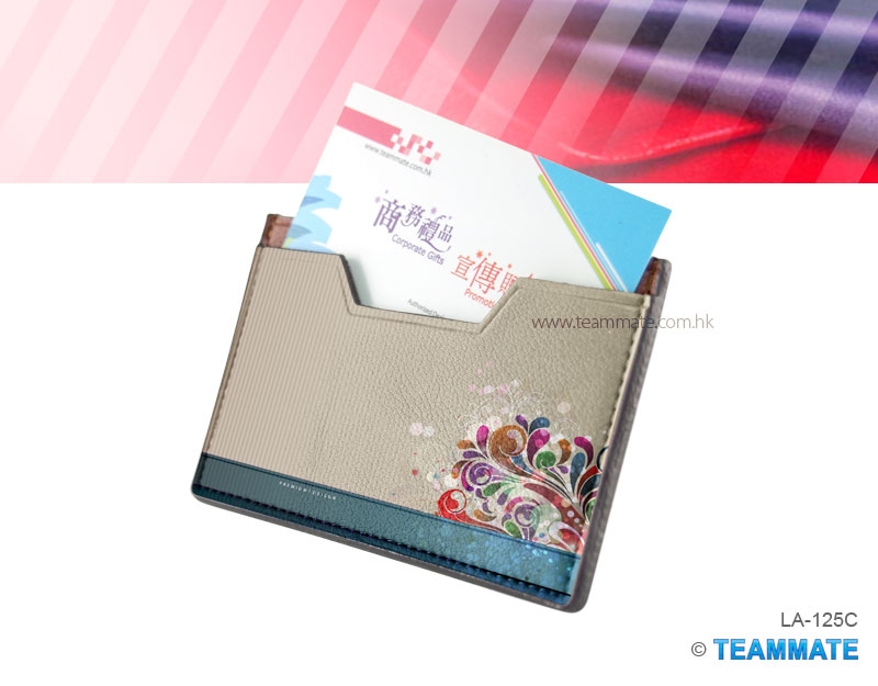 彩印皮裝咭套  Color Printed Leather Card Holder