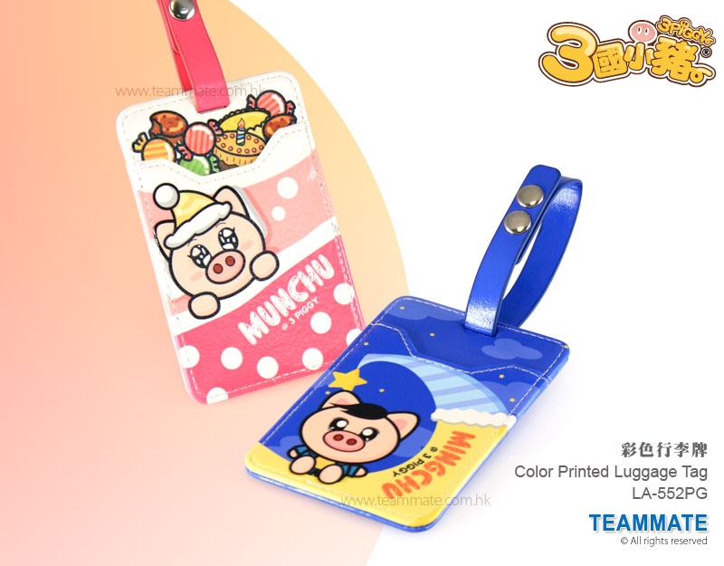 彩印皮裝行李牌 Color Printed Leather Luggage Tag