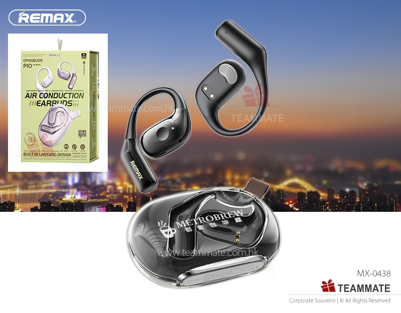 REMAX OpenBuds P10 OWS空氣傳導耳機 ｜周年禮品｜禮品換購 REMAX OpenBuds P10 OWS Air Conduction Earbuds ｜Bluetooth Headset