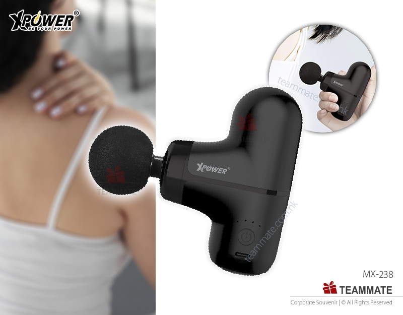 XPower MG17全球最細2合1超迷你熱敷按摩槍 ｜周年禮品｜企業禮品 ｜Mini Massage Gun