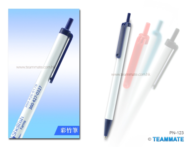 彩竹筆 Plastic Ball Pen