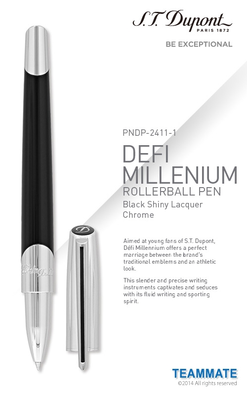 都彭DEFI MILLENIUM系列寶珠筆 S.T.Dupont - DEFI MILLENIUM Rollerball Pen