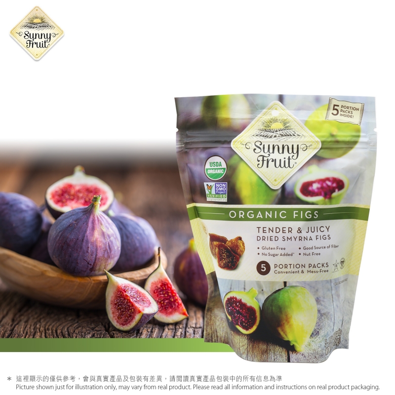 有機無花果乾(5小包裝) Organic Figs (5 Portion Packs)