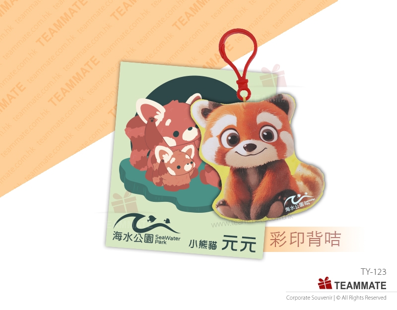 匙扣公仔連背咭 ｜匙扣公仔定製｜宣傳禮品 Custom Design Plush Keyring with Backcard 
