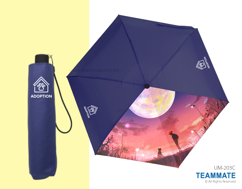 纖幼摺合雨傘  Color Printed Super-Slim Folding Umbrella 