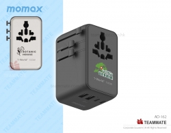 Momax 1-World2 100W 4-插口雙AC旅行充電插座  Momax 1-World2 100W 4-Port USB-C Dual AC Travel Adaptor ｜Travel Adapter
