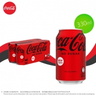 可口可樂 罐裝, (新口味) 無糖可樂  New Taste Coca Cola (No Sugar) 