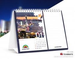 座枱月曆連記事簿 (感受香港)  Desk Calendar with Notepad (Metropolitan Scenery) 