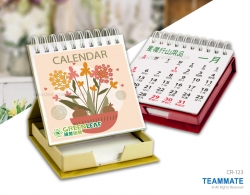 迷你座枱曆連便條座  Mini Desk Calendar with Memo Holder 