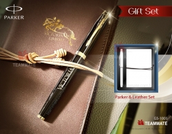 VIP套裝禮品 | 皮裝筆記簿配派克筆Parker Pen  Gift Set (Parker Pen + Leather Notepad) 