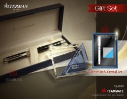 威迪文+水晶名片座 Waterman Pen + Crystal Name Card Holder