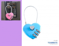 特色行李箱密碼鎖 (心型) ｜旅行用品｜活動禮品｜客製化禮品 3 Digits Key Lock (Heart-shaped) 