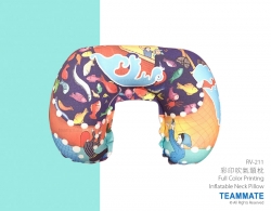 彩印吹氣頸枕 Full Color Printing Inflatable Neck Pillow