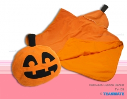 南瓜形咕臣毛氈 Halloween Cushion Blanket