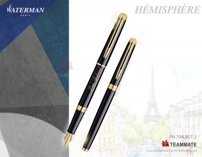 威迪文雋雅純黑金夾墨水筆  Waterman - Hemisphere Black GT Fountain Pen 